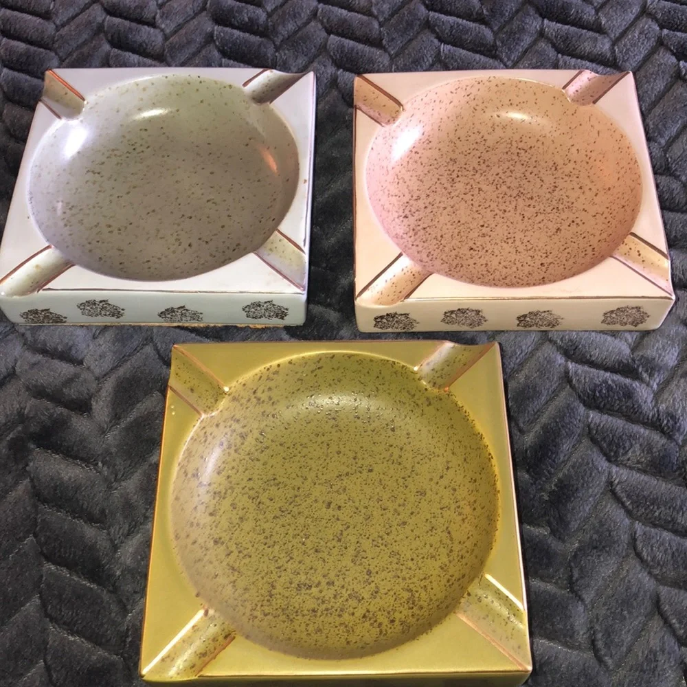 Vintage Inarco Trinket Dish Ashtray decor‎ Lot (3)